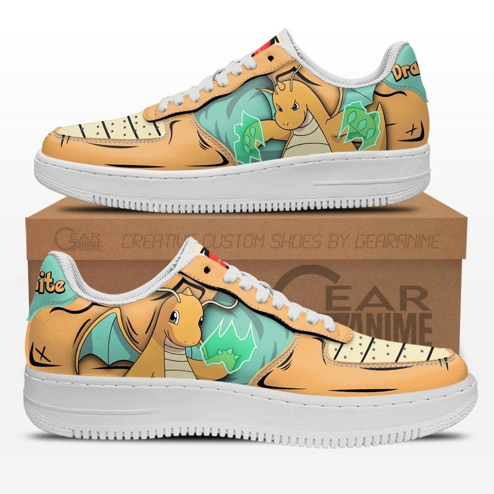Baskets Anime Dragonite en Cuir Chaussures Basses Unisexes Anime Manga