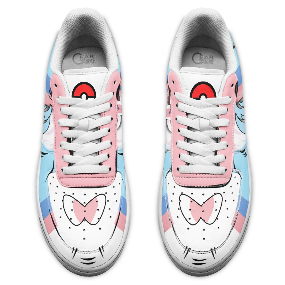 Baskets Anime Sylveon en Cuir Chaussures Basses Unisexes Anime Manga