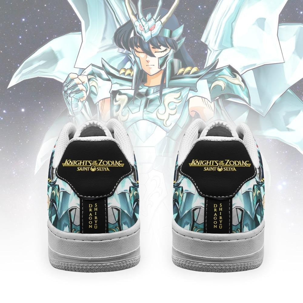Baskets Anime Dragon Shiryu en Cuir Chaussures Basses Unisexes Anime Manga