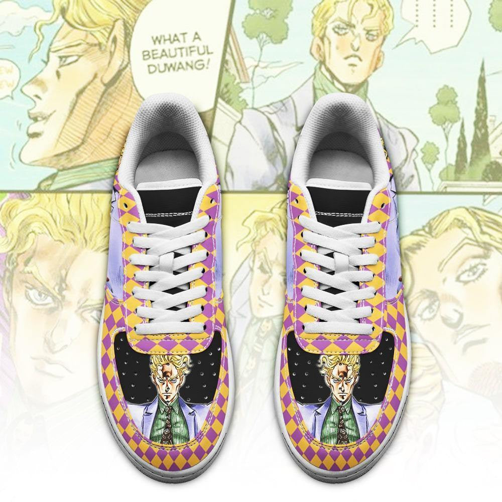 Baskets Anime Yoshikage Kira en Cuir Chaussures Basses Unisexes Anime Manga