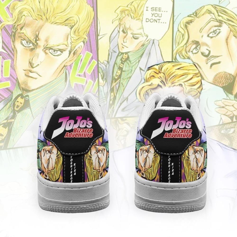 Baskets Anime Yoshikage Kira en Cuir Chaussures Basses Unisexes Anime Manga