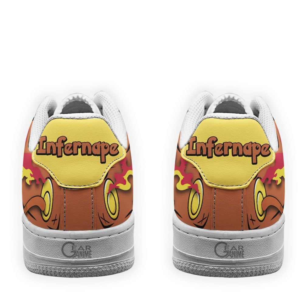 Baskets Anime Infernape en Cuir Chaussures Basses Unisexes Anime Manga