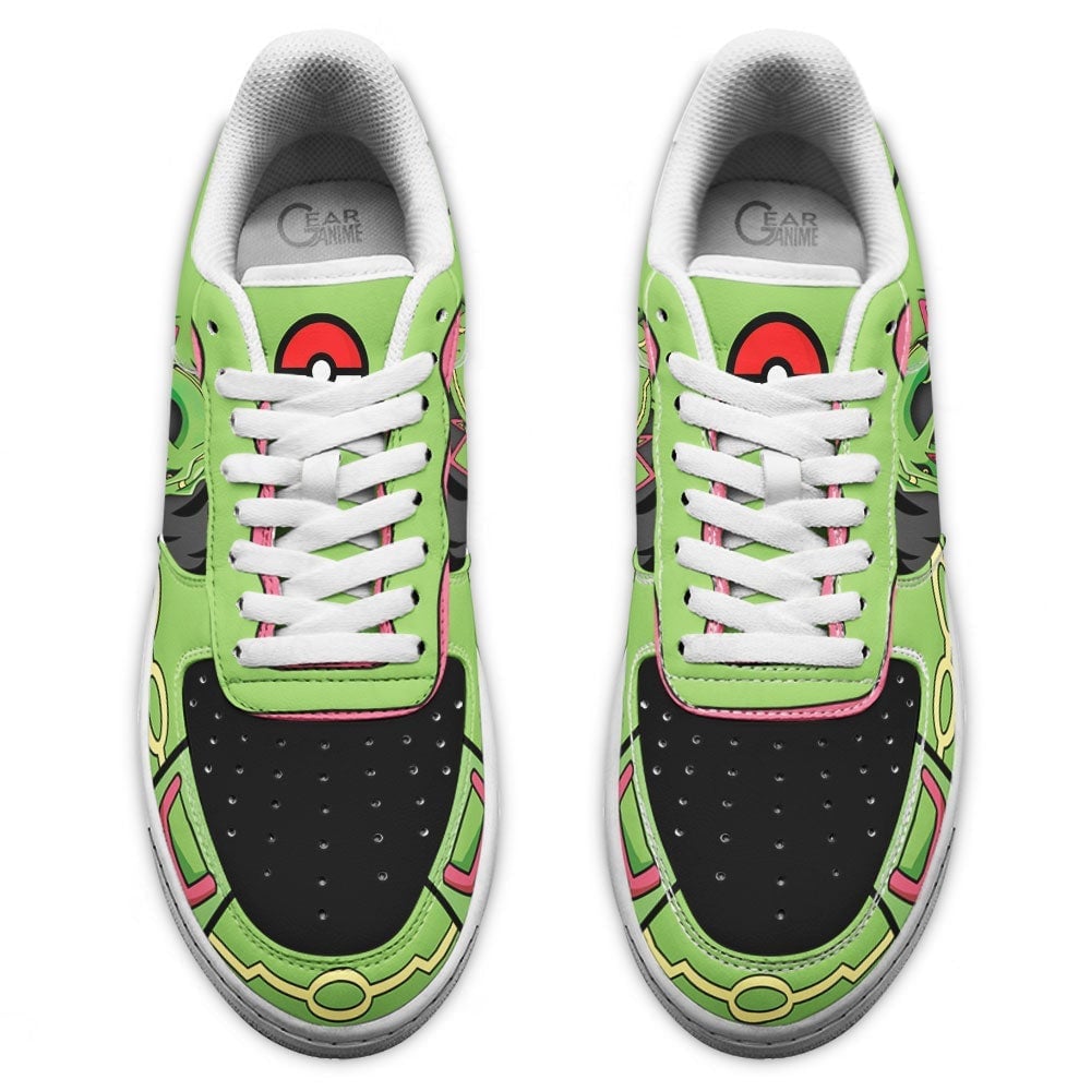 Baskets Anime Rayquaza en Cuir Chaussures Basses Unisexes Anime Manga