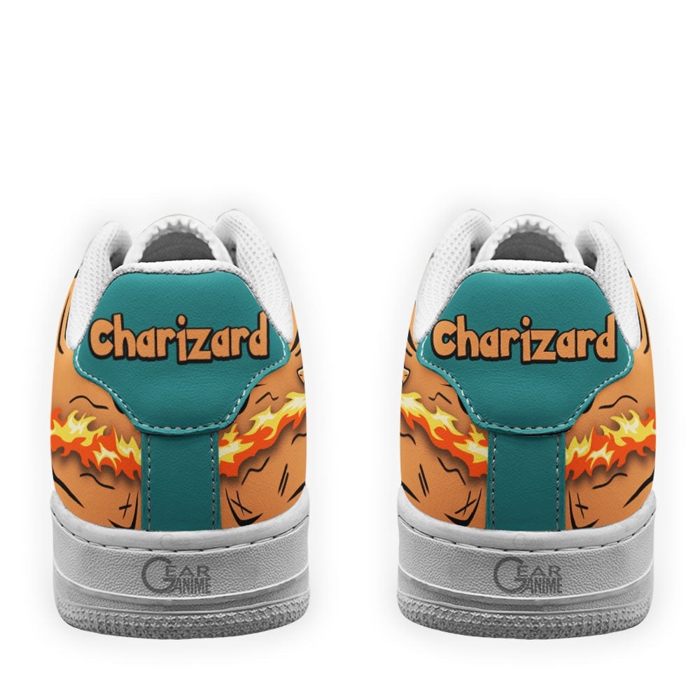 Baskets Anime Charizard Fire Blast en Cuir Chaussures Basses Unisexes Anime Manga