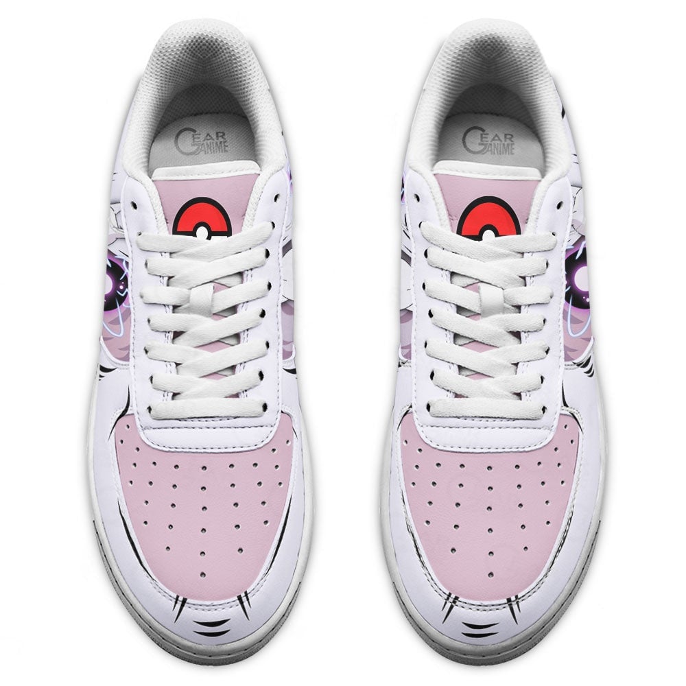 Baskets Anime Mewtwo en Cuir Chaussures Basses Unisexes Anime Manga