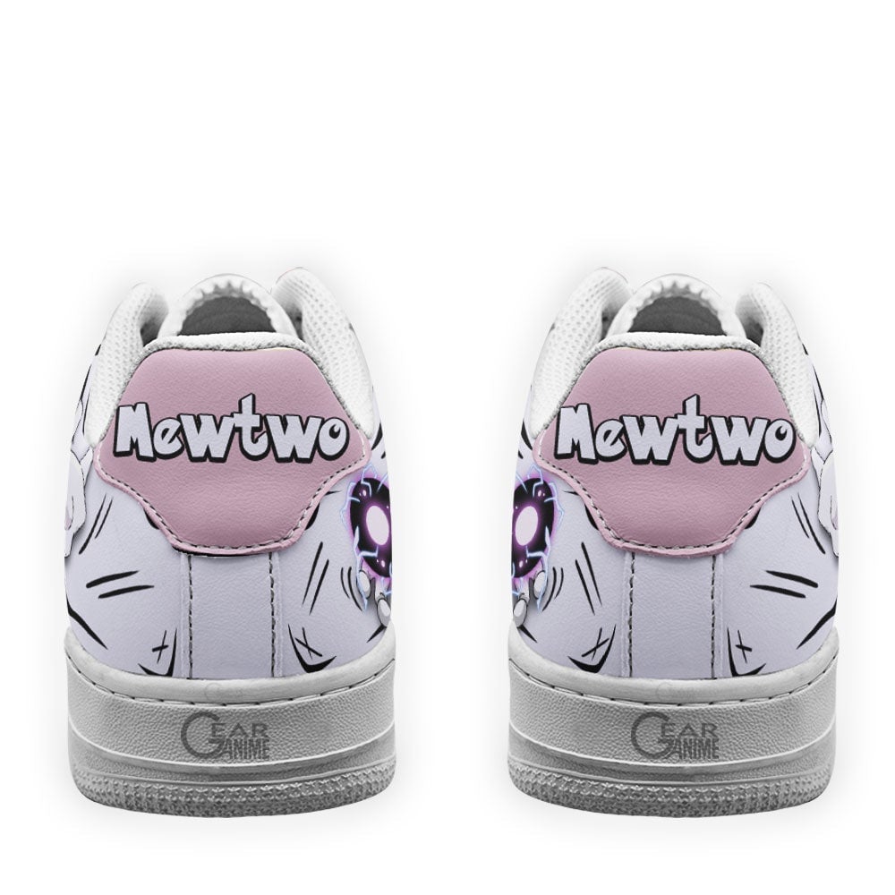 Baskets Anime Mewtwo en Cuir Chaussures Basses Unisexes Anime Manga