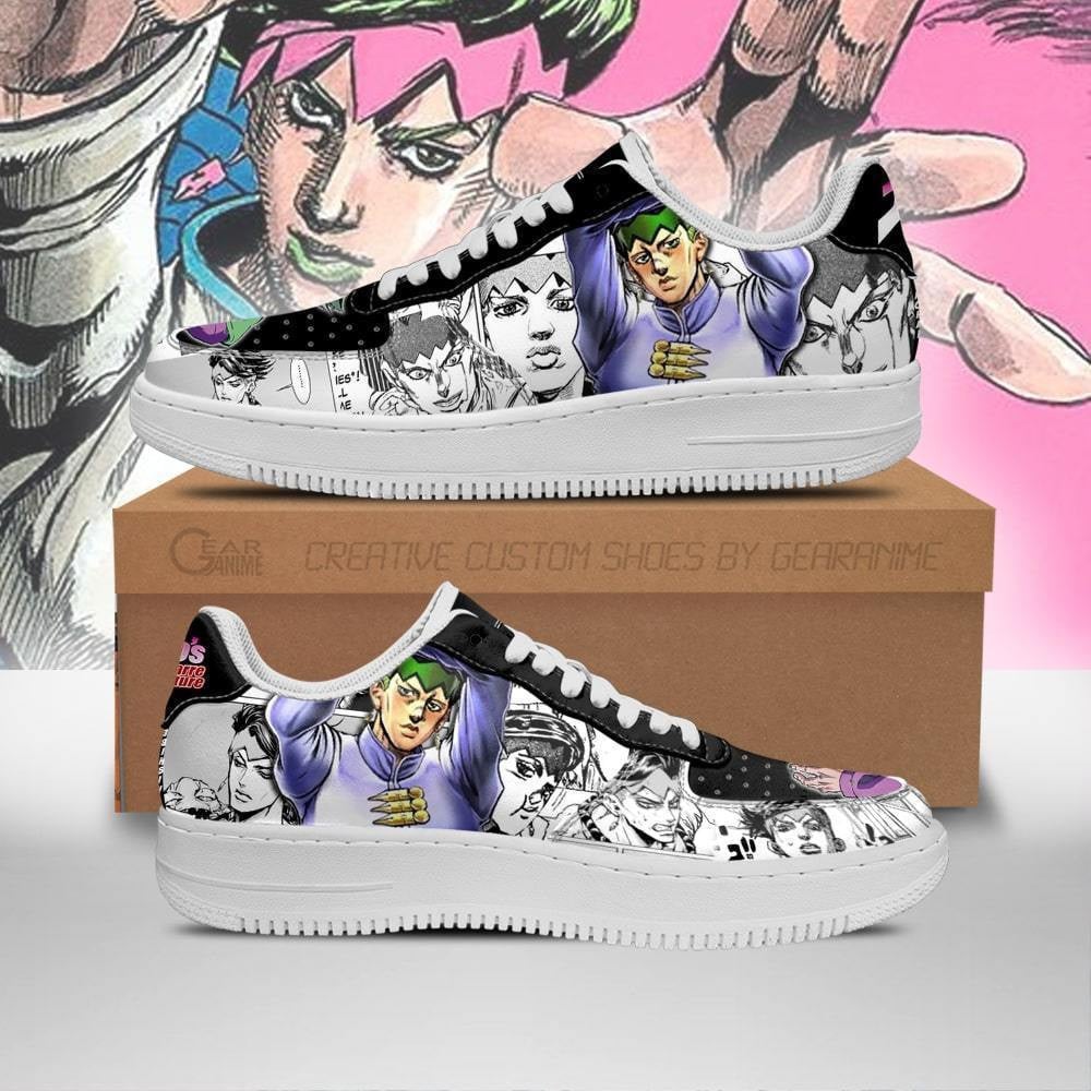 Baskets Anime Rohan Kishibe en Cuir Chaussures Basses Unisexes Anime Manga
