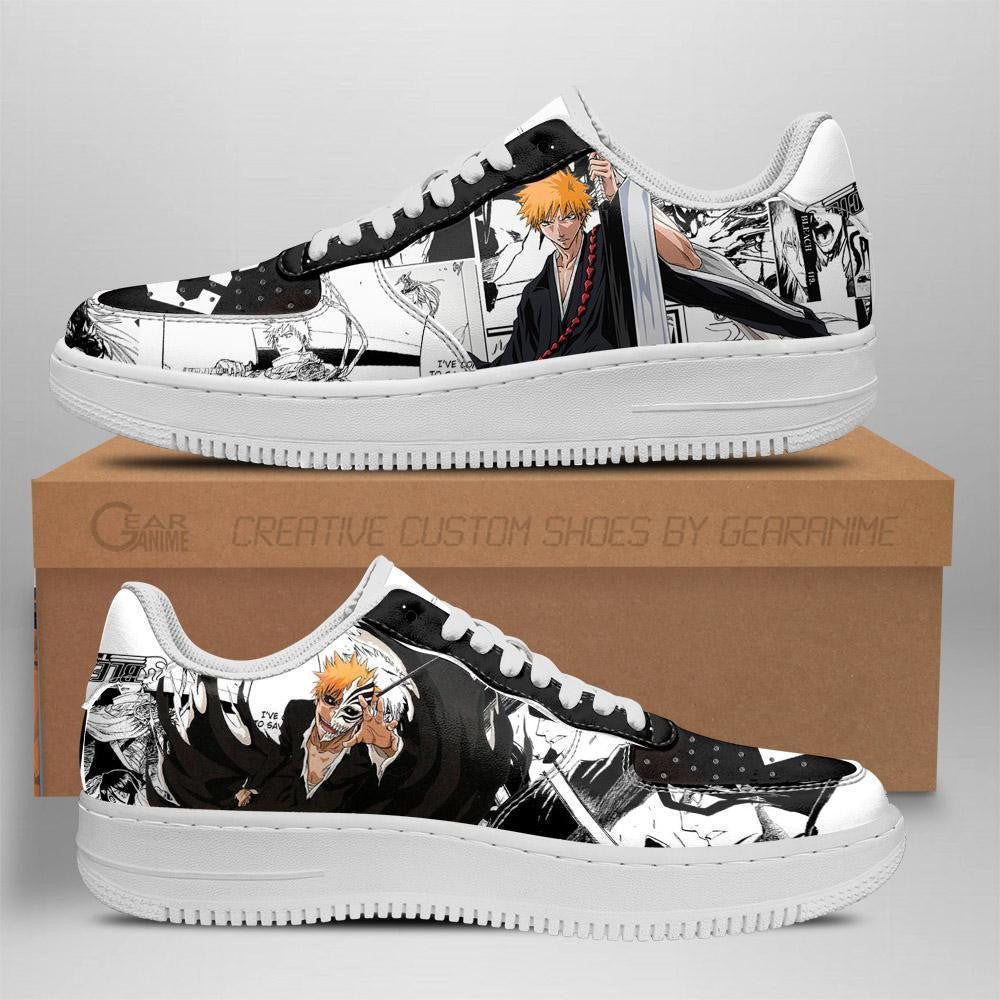 Baskets Anime Ichigo Hollow en Cuir Chaussures Basses Unisexes Anime Manga