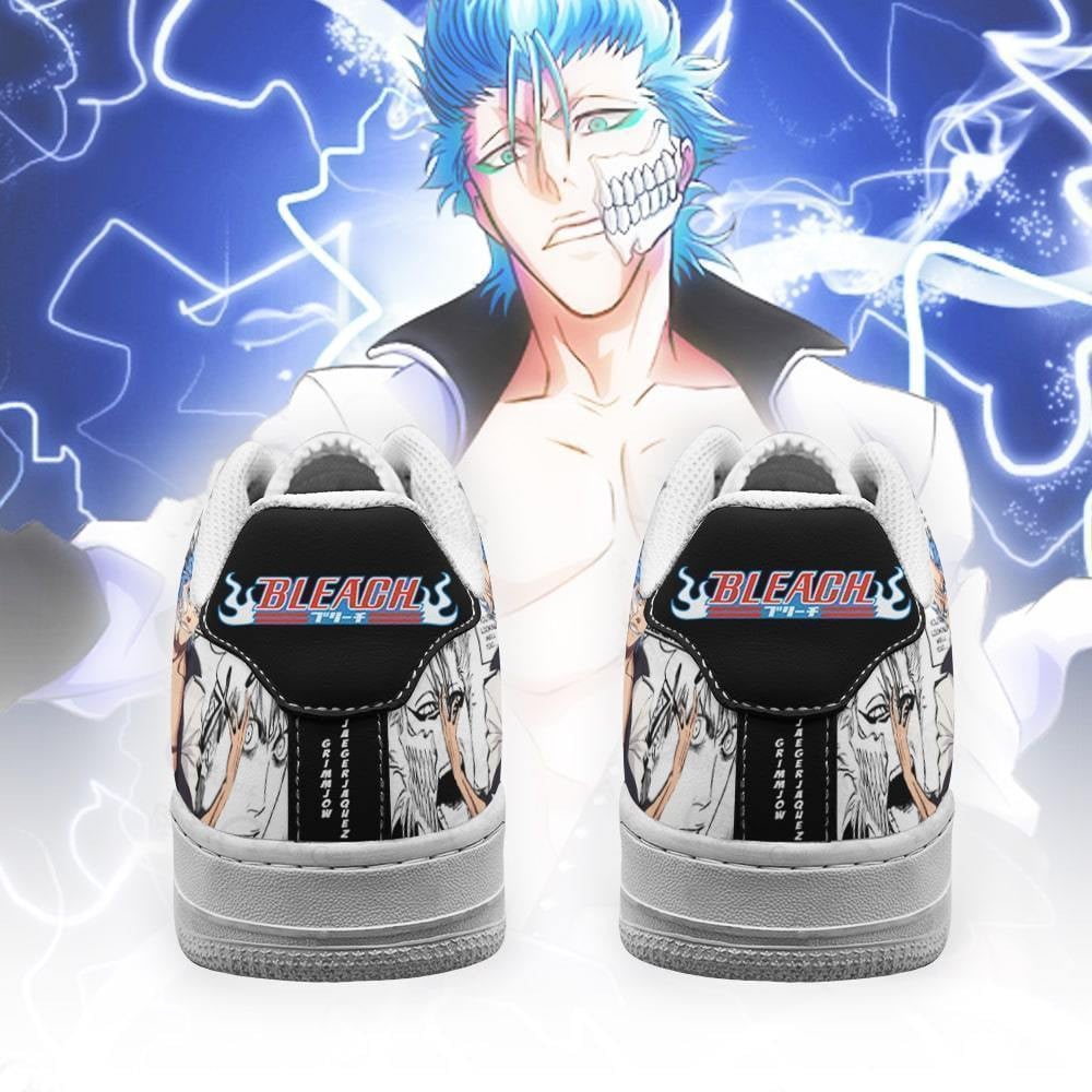 Baskets Anime Grimmjow en Cuir Chaussures Basses Unisexes Anime Manga