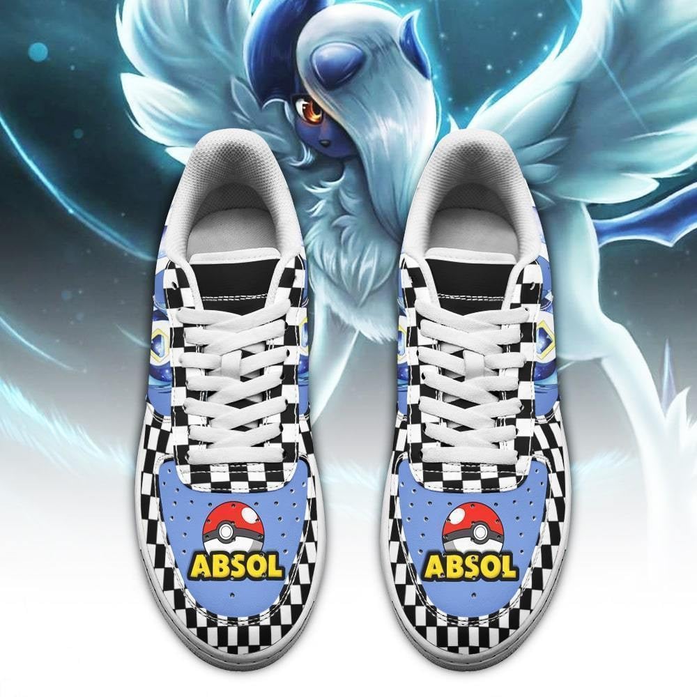 Baskets Anime Poke Absol en Cuir Chaussures Basses Unisexes Anime Manga