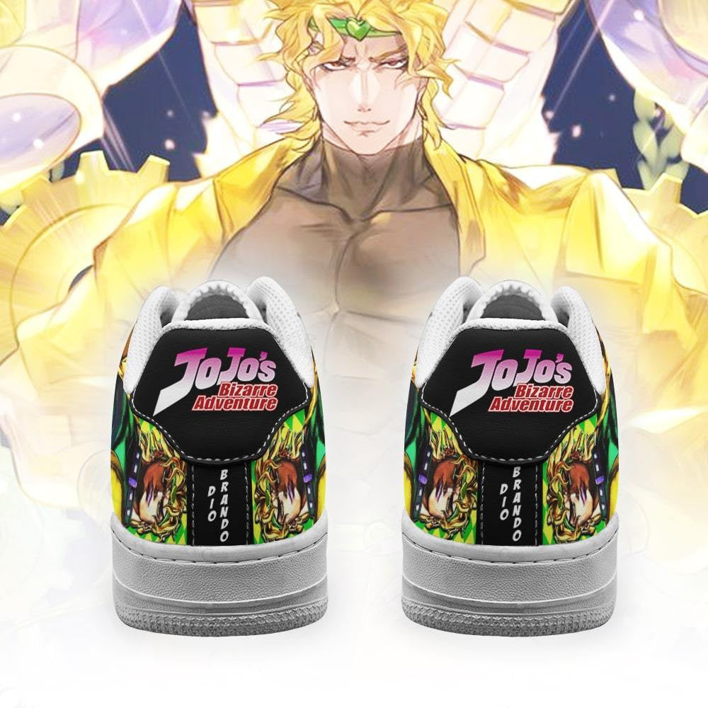 Baskets Anime Dio Brando en Cuir Chaussures Basses Unisexes Anime Manga