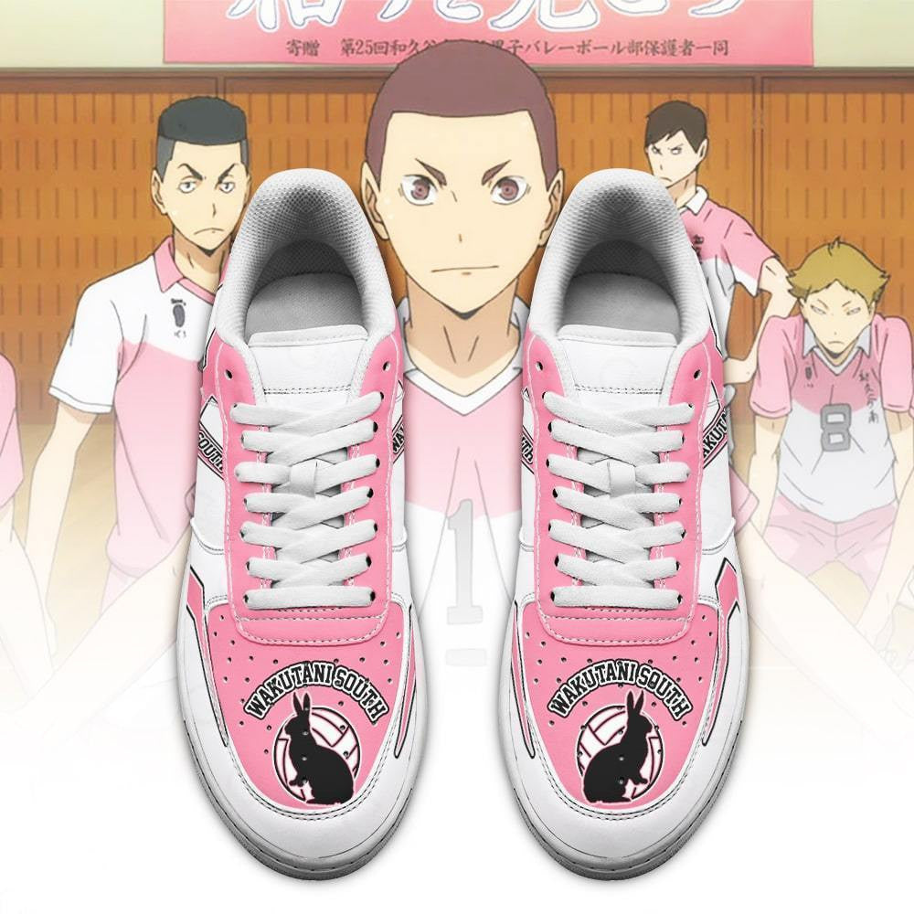 Baskets Anime Wakutani South High en Cuir Chaussures Basses Unisexes Anime Manga
