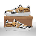 Baskets Anime Poke Eevee en Cuir Chaussures Basses Unisexes Anime Manga