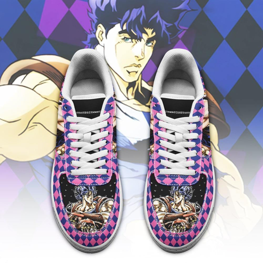 Baskets Anime Jonathan Joestar en Cuir Chaussures Basses Unisexes Anime Manga