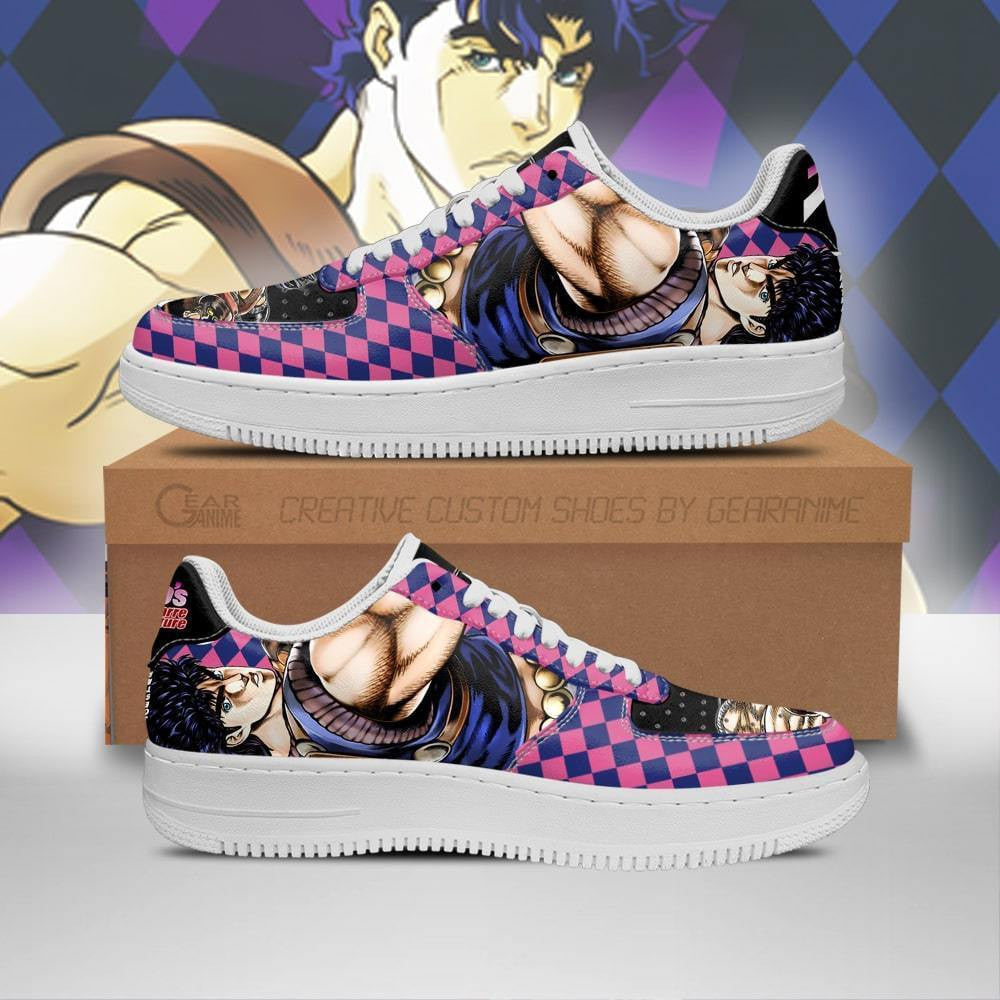 Baskets Anime Jonathan Joestar en Cuir Chaussures Basses Unisexes Anime Manga