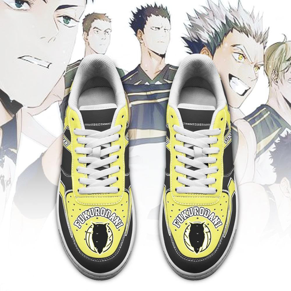 Baskets Anime Fukurodani Academy en Cuir Chaussures Basses Unisexes Anime Manga