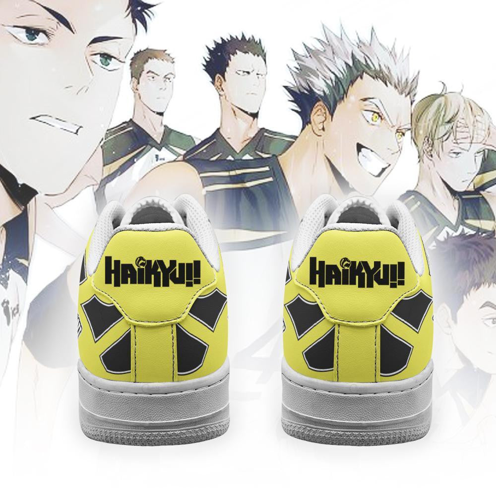 Baskets Anime Fukurodani Academy en Cuir Chaussures Basses Unisexes Anime Manga