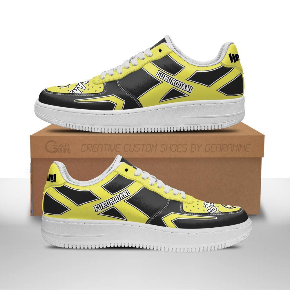 Baskets Anime Fukurodani Academy en Cuir Chaussures Basses Unisexes Anime Manga