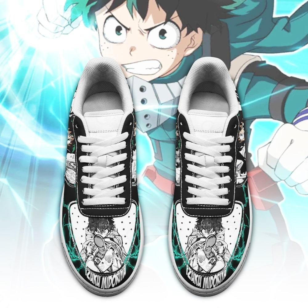 Baskets Anime Izuku Midoriya en Cuir Chaussures Basses Unisexes Anime Manga