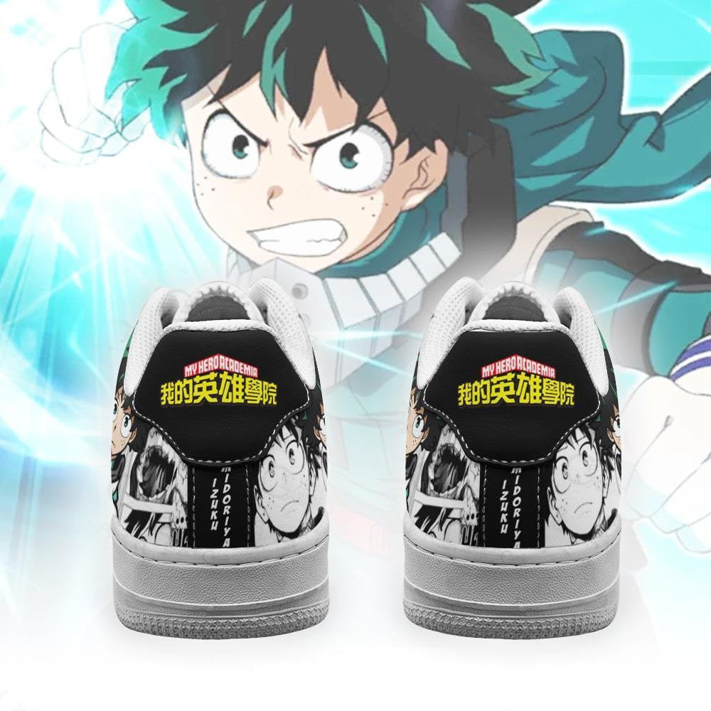 Baskets Anime Izuku Midoriya en Cuir Chaussures Basses Unisexes Anime Manga