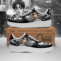 Baskets Anime Takumi Fujiwara Initial en Cuir Chaussures Basses Unisexes Anime Manga