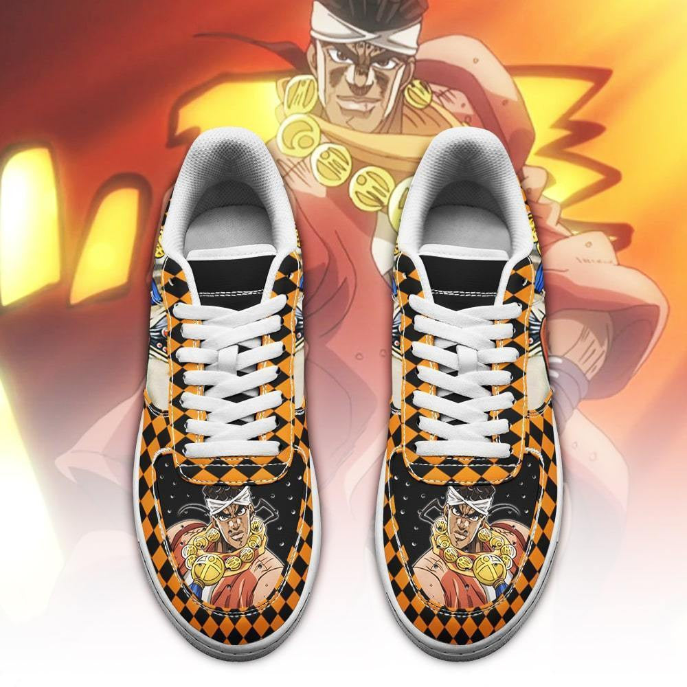 Baskets Anime Muhammad Avdol en Cuir Chaussures Basses Unisexes Anime Manga