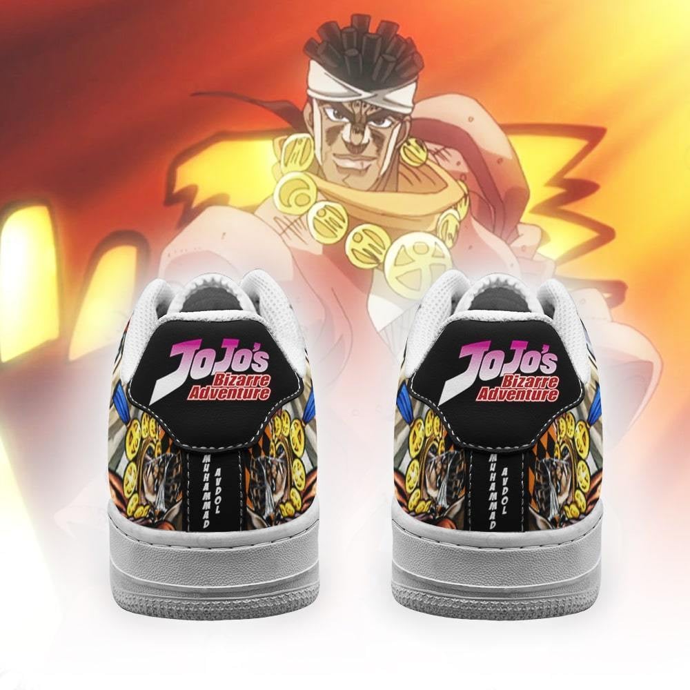 Baskets Anime Muhammad Avdol en Cuir Chaussures Basses Unisexes Anime Manga