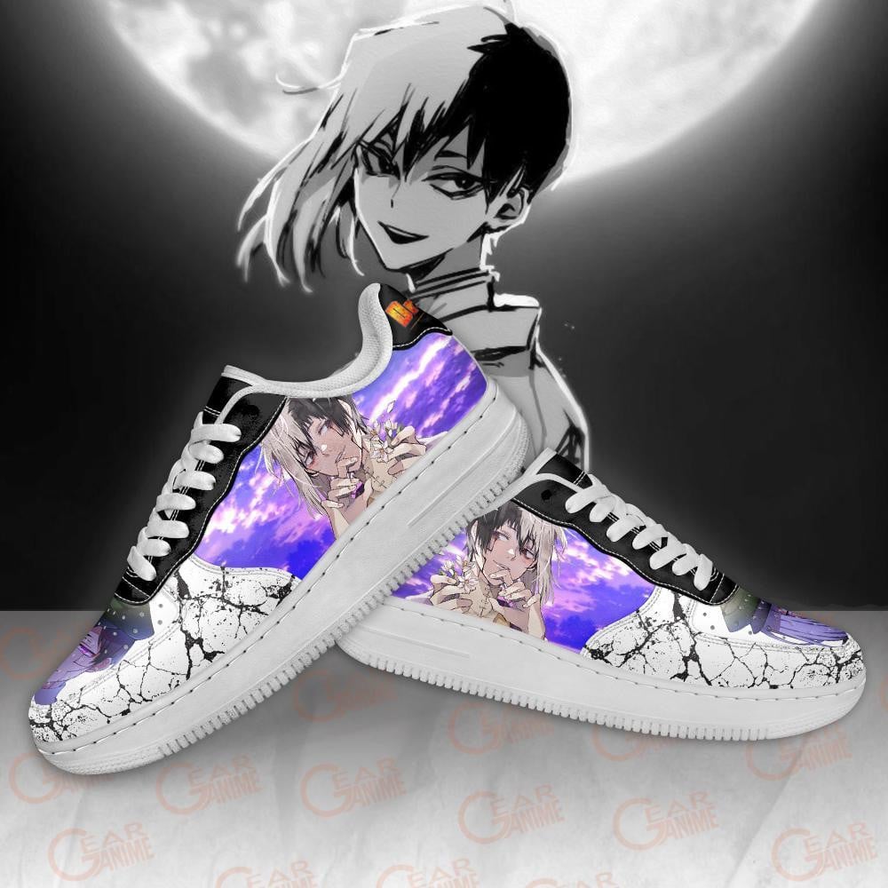 Baskets Anime Dr. Stone Gen Asagiri en Cuir Chaussures Basses Unisexes Anime Manga