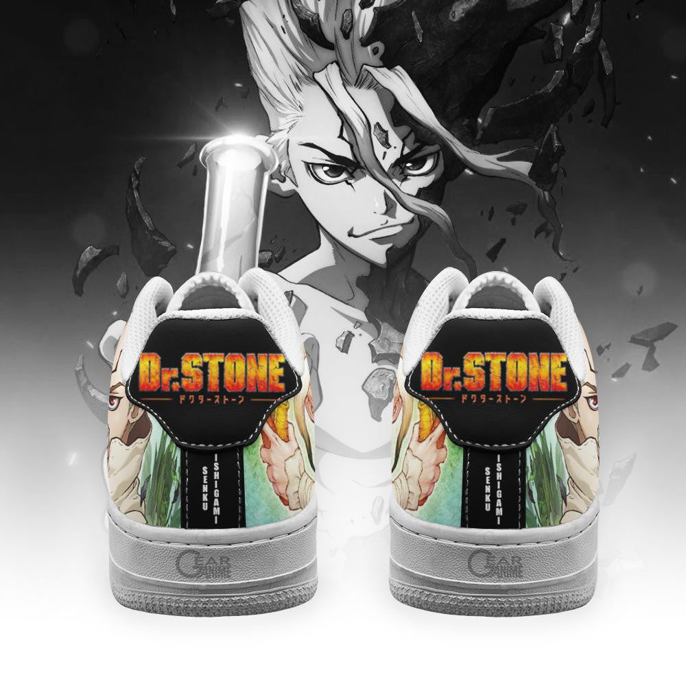 Baskets Anime Dr. Stone Senku Ishigami en Cuir Chaussures Basses Unisexes Anime Manga