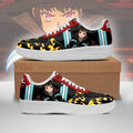Baskets Anime Maki Oze en Cuir Chaussures Basses Unisexes Anime Manga