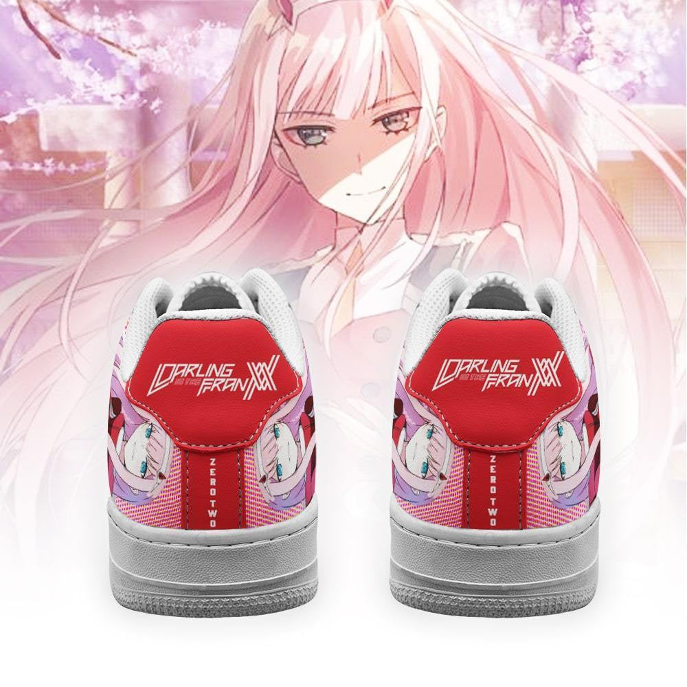 Baskets Anime Code 002 Zero Two en Cuir Chaussures Basses Unisexes Anime Manga