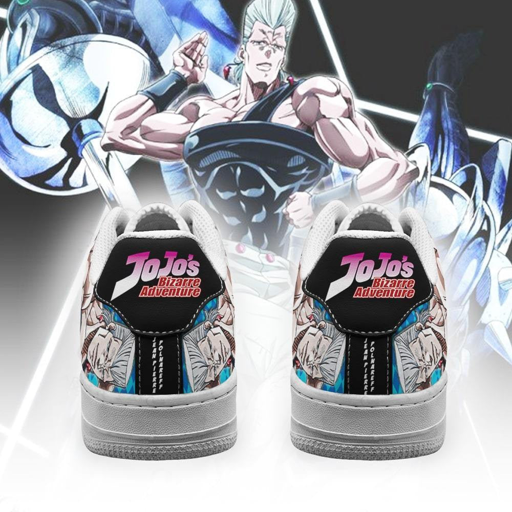 Baskets Anime Jean Pierre Polnareff en Cuir Chaussures Basses Unisexes Anime Manga