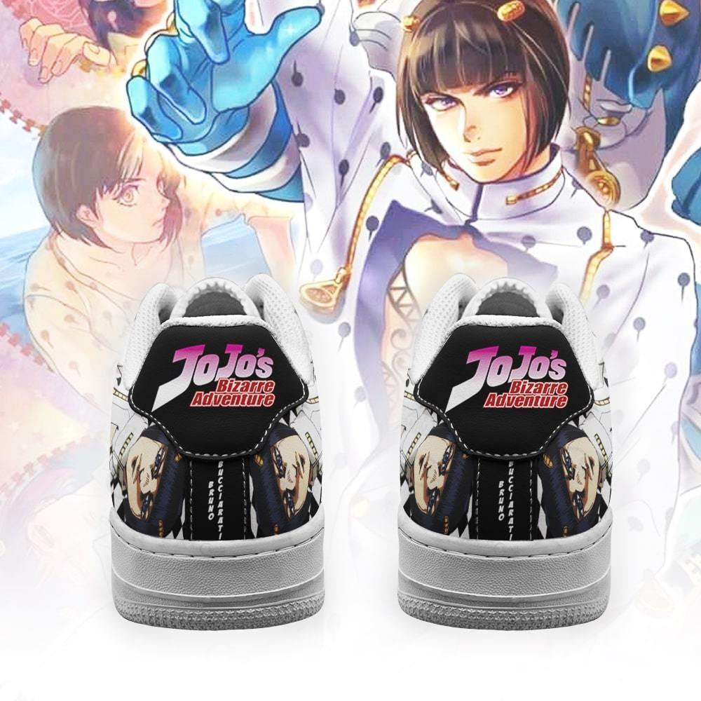 Baskets Anime Bruno Bucciarati en Cuir Chaussures Basses Unisexes Anime Manga