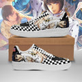 Baskets Anime Bruno Bucciarati en Cuir Chaussures Basses Unisexes Anime Manga