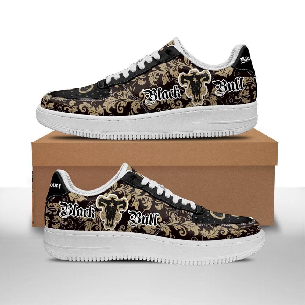 Baskets Anime Magic Knights Squad Black Bull en Cuir Chaussures Basses Unisexes Anime Manga