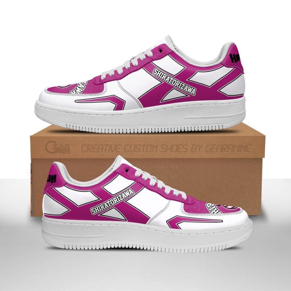 Baskets Anime Shiratorizawa Academy en Cuir Chaussures Basses Unisexes Anime Manga
