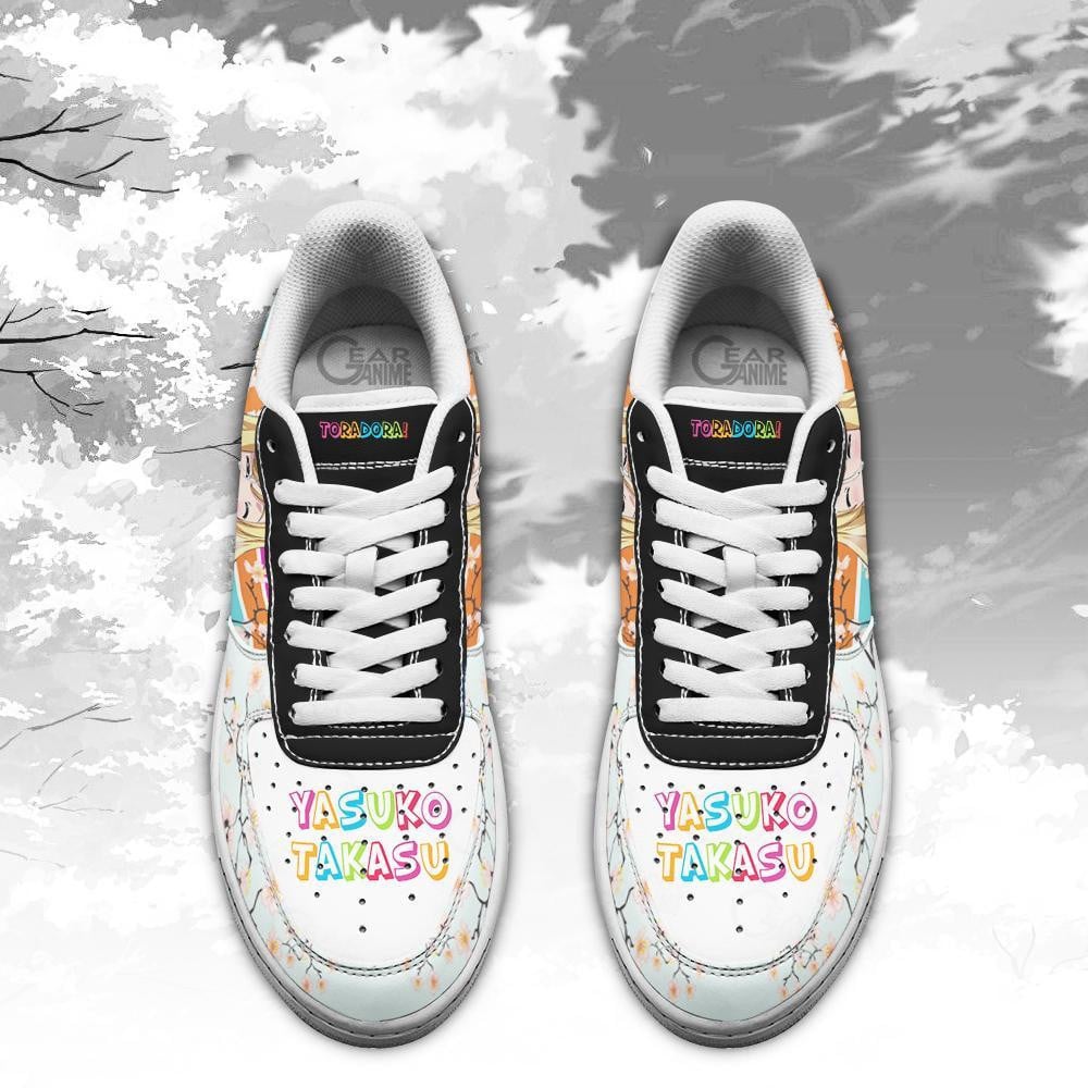Baskets Anime Yasuko Takasu en Cuir Chaussures Basses Unisexes Anime Manga