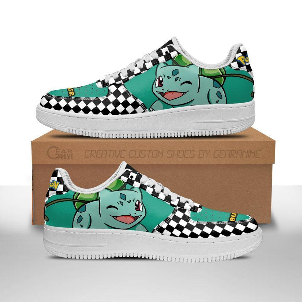 Baskets Anime Bulbasaur en Cuir Chaussures Basses Unisexes Anime Manga