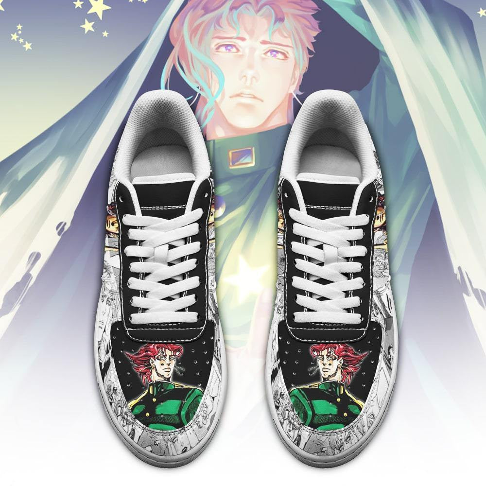 Baskets Anime Noriaki Kakyoin en Cuir Chaussures Basses Unisexes Anime Manga