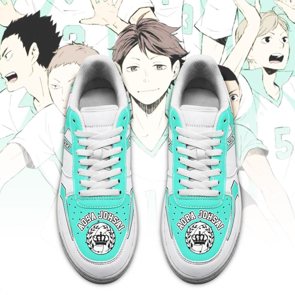 Baskets Anime Aobajohsai High en Cuir Chaussures Basses Unisexes Anime Manga