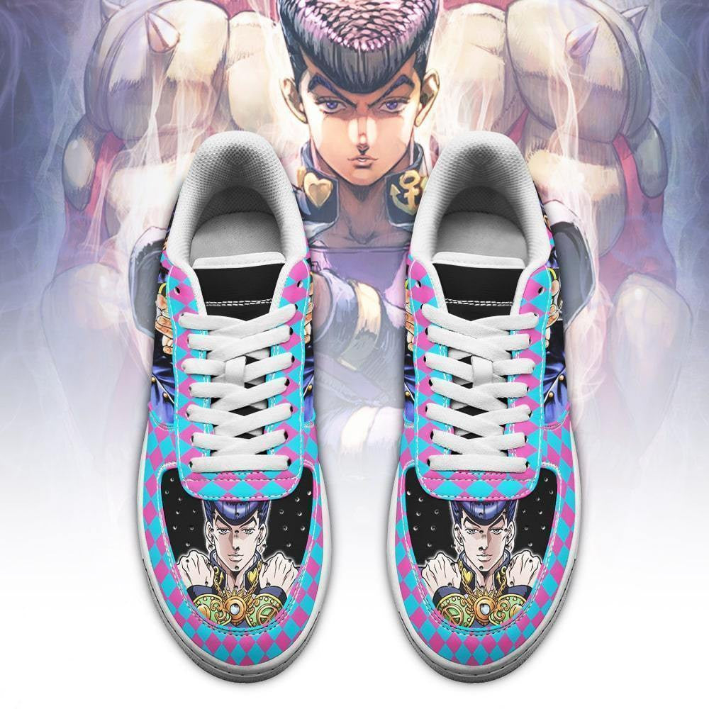 Baskets Anime Josuke Higashikata en Cuir Chaussures Basses Unisexes Anime Manga