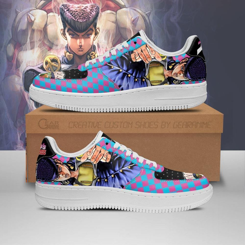 Baskets Anime Josuke Higashikata en Cuir Chaussures Basses Unisexes Anime Manga