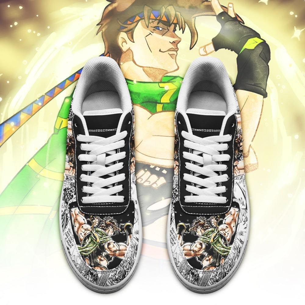 Baskets Anime Joseph Joestar en Cuir Chaussures Basses Unisexes Anime Manga