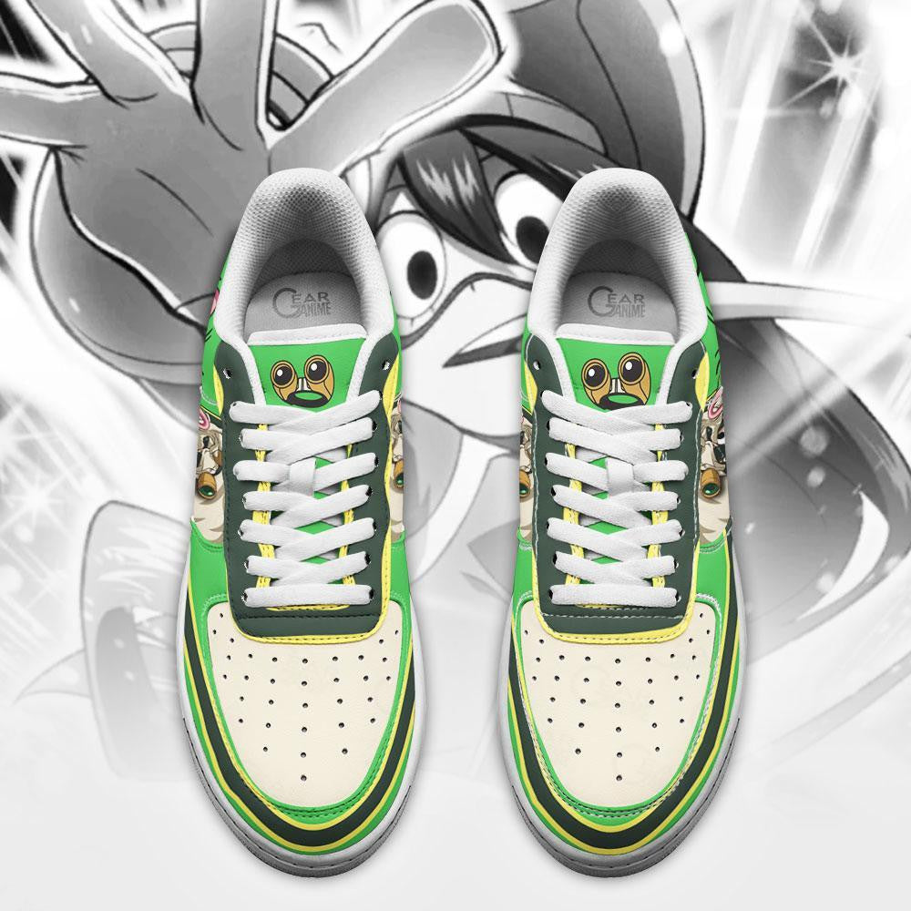 Baskets Anime Tsuyu Asui en Cuir Chaussures Basses Unisexes Anime Manga