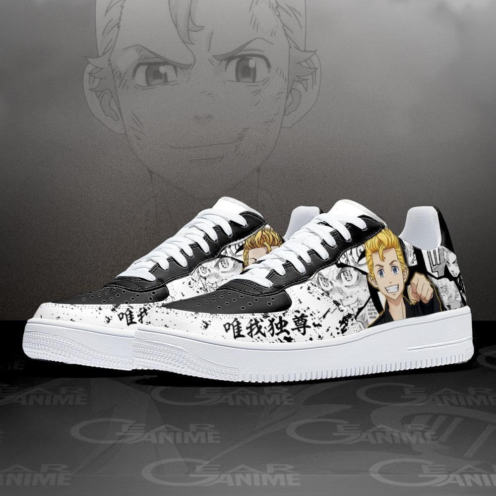 Baskets Anime Takemichi Hanagaki en Cuir Chaussures Basses Unisexes Anime Manga