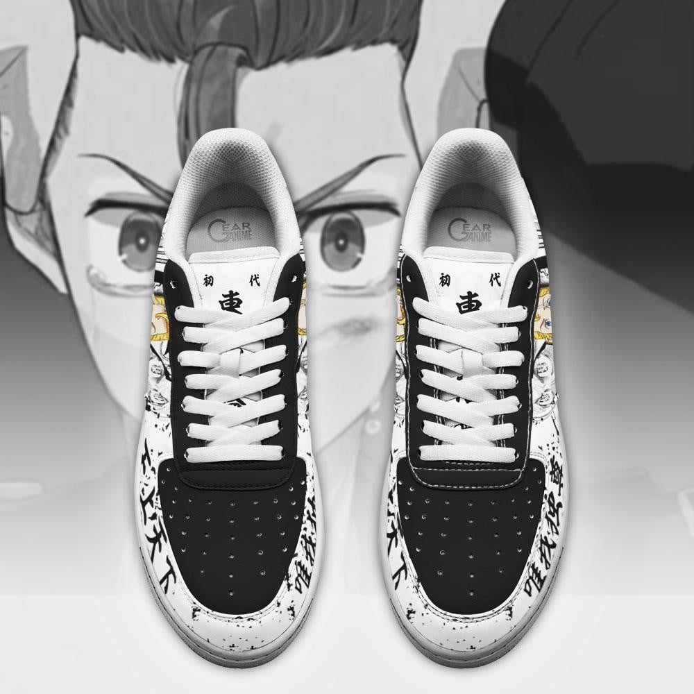Baskets Anime Takemichi Hanagaki en Cuir Chaussures Basses Unisexes Anime Manga