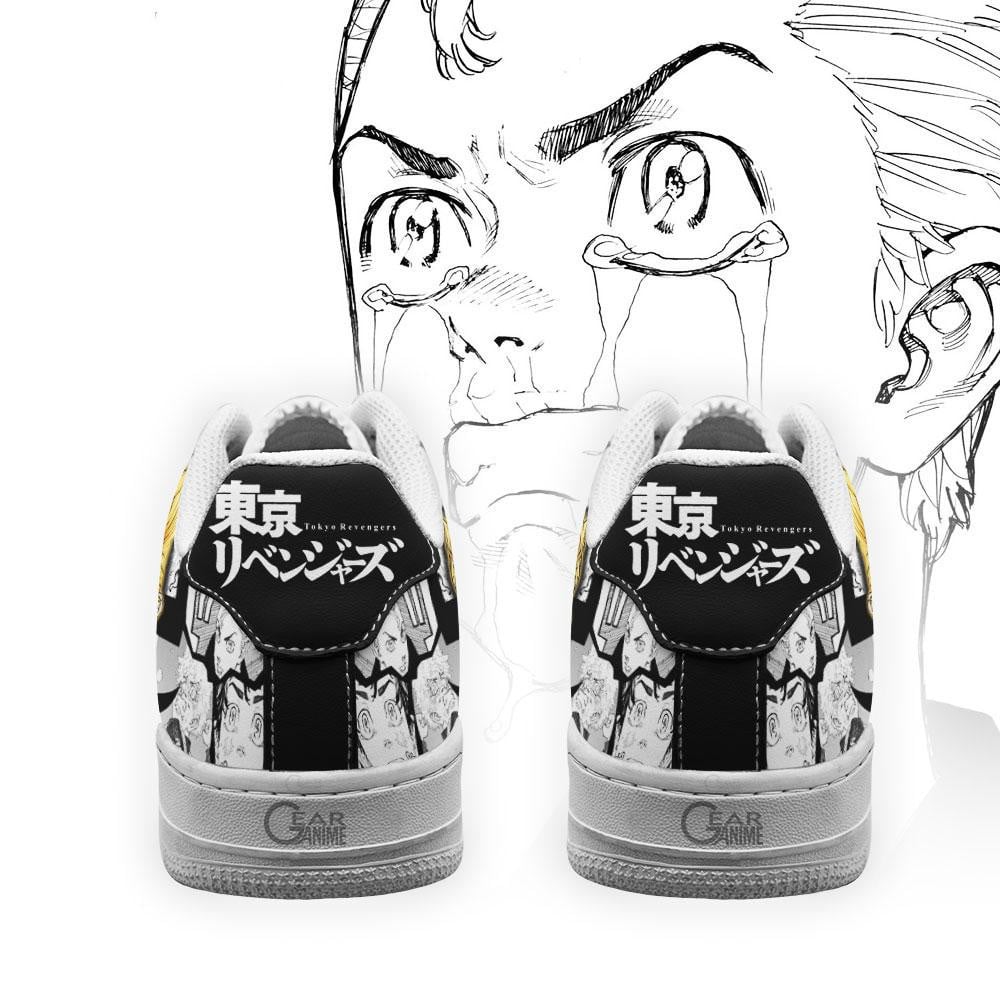 Baskets Anime Takemichi Hanagaki en Cuir Chaussures Basses Unisexes Anime Manga