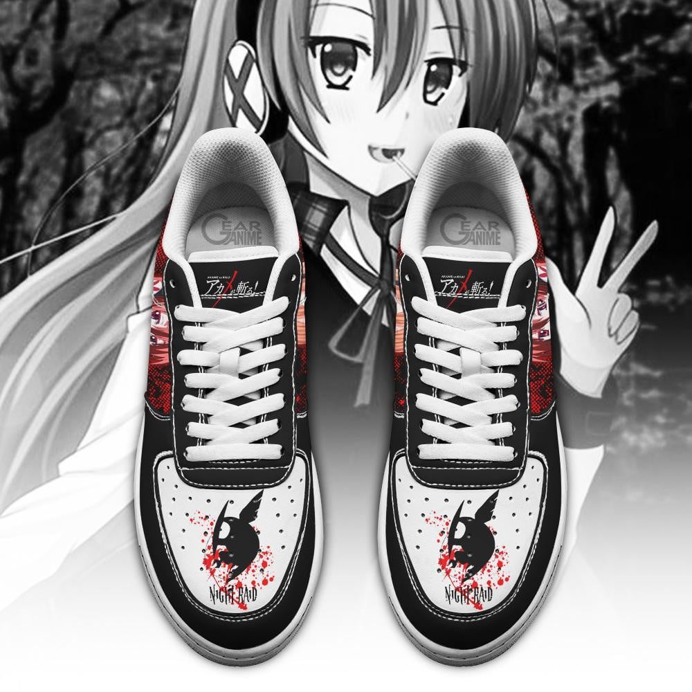 Baskets Anime Akame Ga Kill Chelsea en Cuir Chaussures Basses Unisexes Anime Manga
