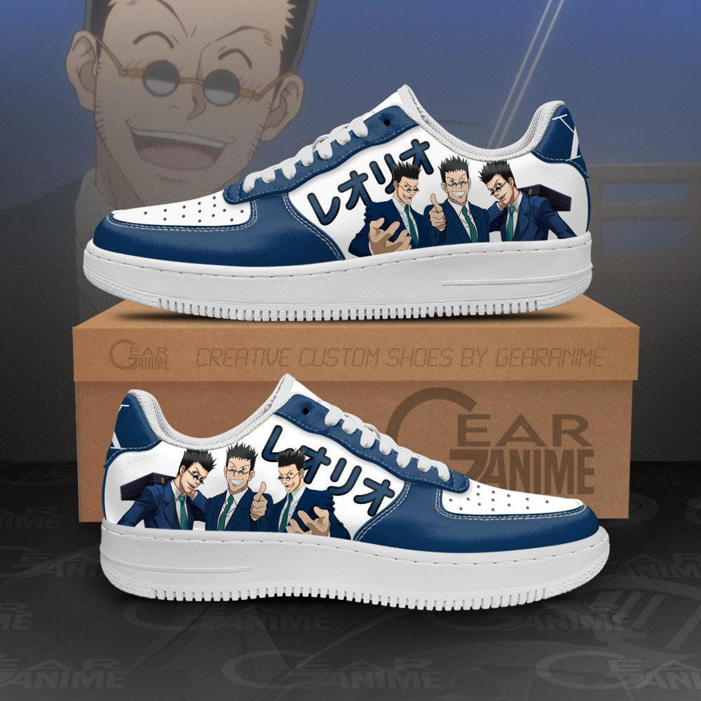 Baskets Anime Leorio en Cuir Chaussures Basses Unisexes Anime Manga