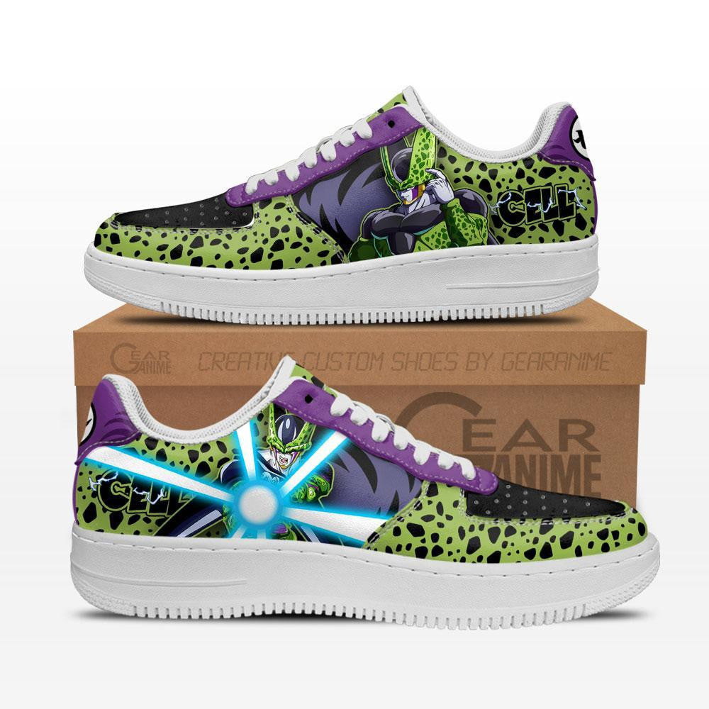 Baskets Anime Cell en Cuir Chaussures Basses Unisexes Anime Manga